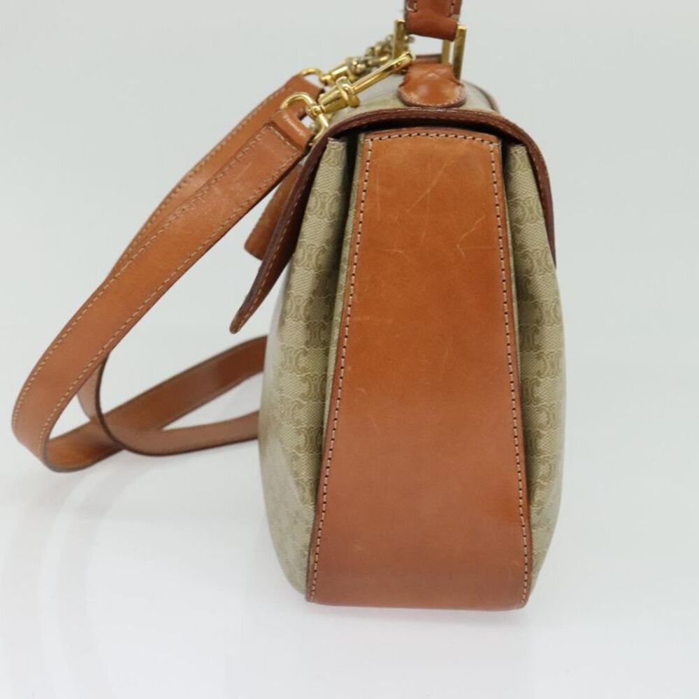 Céline Macadam Beige, Brown Canvas, Leather Handbag (Pre-Owned) - Picture 4 of 16